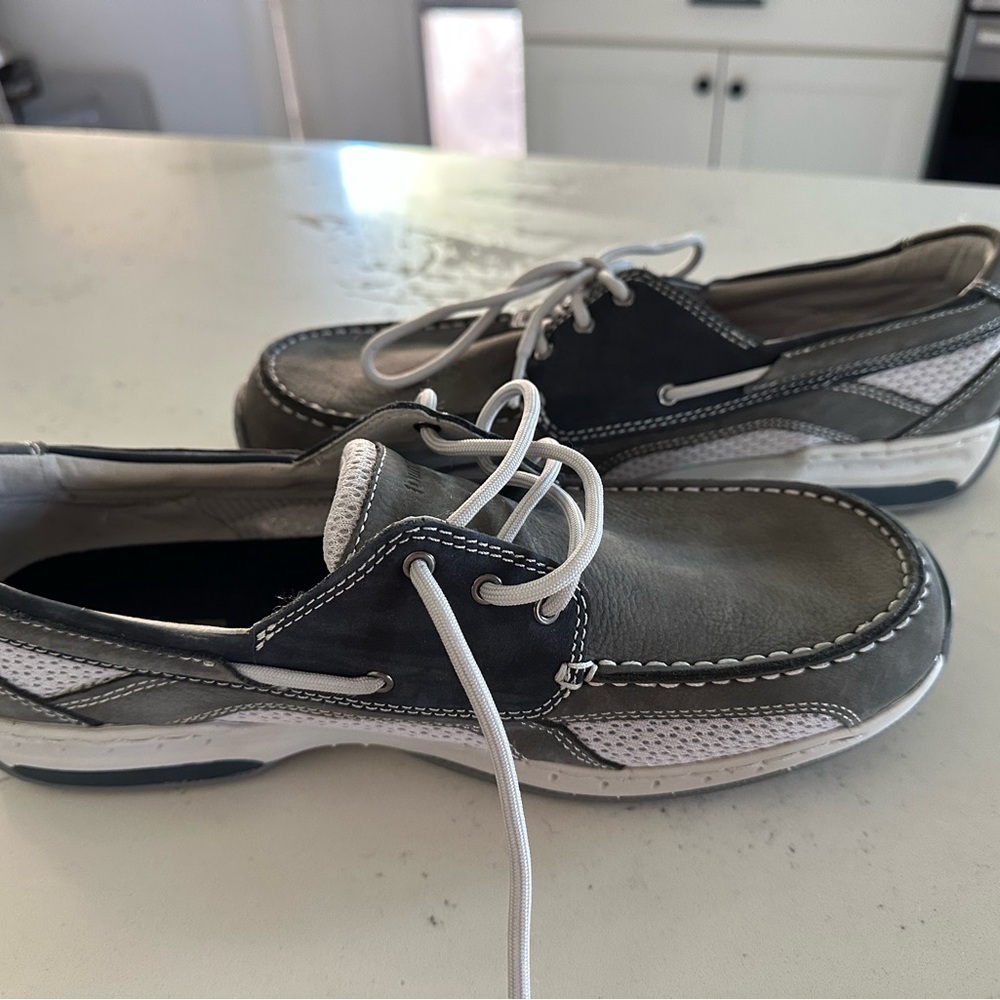 Dunham Charcoal Leather Men's Shoes size 10 - Picture 7 of 8